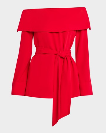 Lyndi Off-Shoulder Foldover Top