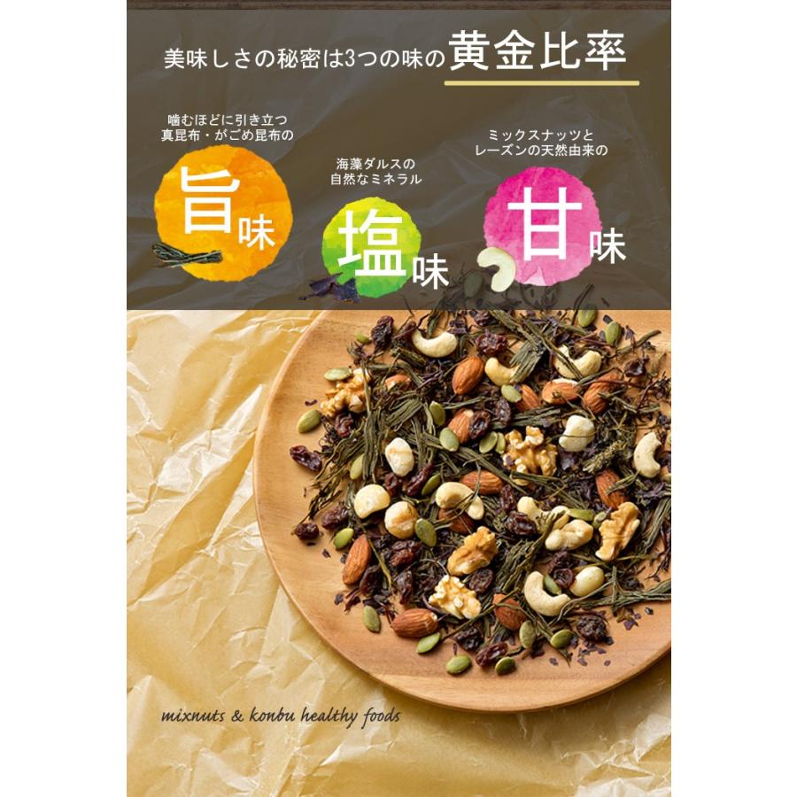 昆布村 NutsKo (ナツコ) 70g 能戸フーズ ミックスナッツ＆昆布・海藻スーパーフード10種類