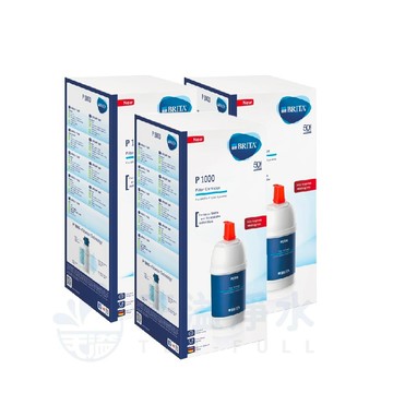 【BRITA】mypure P1櫥下硬水軟化型淨水器專用 P1000替換濾心【三支組】【BRITA授權經銷】