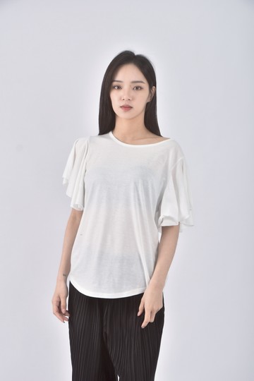 (S) design by sf白色短袖上衣