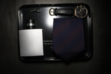 紫蘭色斜條紋暗紋領帶正裝商務紳士necktie