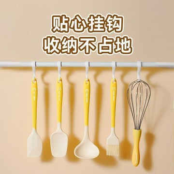 臺灣出貨🔥硅膠鍋鏟耐高溫防燙鍋鏟套裝全套家用炒菜鏟子廚房鏟湯勺廚具套裝