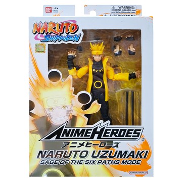 BANDAI 火影忍者可動公仔 漩渦鳴人六道仙人模式 塑膠PVC材質  1盒