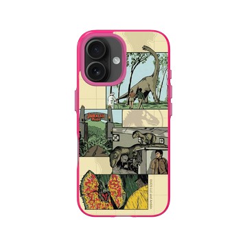 iPhone 16 Clear 粉漾桃 - Jurassic Park/ Jurassic World - 經典場景