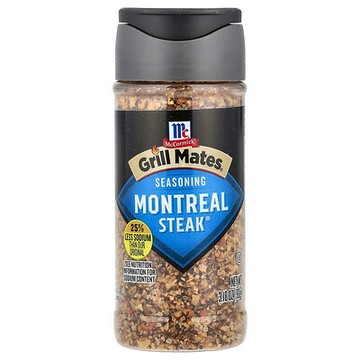 McCormick Grill Mates, Montreal Steak® 調味料，鈉低 25%，3.18 盎司（90 克）