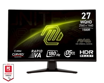 【會員限定優惠】MAG 274CQF 電競顯示器 ( 27吋 / 電競屏 / 180Hz / AI Vision )