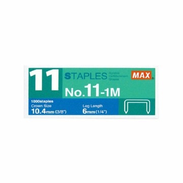 日本 MAX 美克司 Vaimo 11&80 專用 裝釘針 釘書針 訂書針 /小盒 No.11-1M【CUBE卡最高10%回饋】