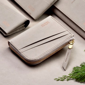 L型零錢包/短夾_淬鍊灰【可加購雷雕刻字】