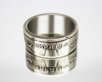 烏克蘭硬幣戒指 2 格里夫納 2001 烏克蘭珠寶烏克蘭項鍊