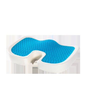 🔥可開發票#夏季款清涼凝膠坐墊慢迴彈記憶棉美臀海綿保健坐墊車載辦公用坐墊#免運