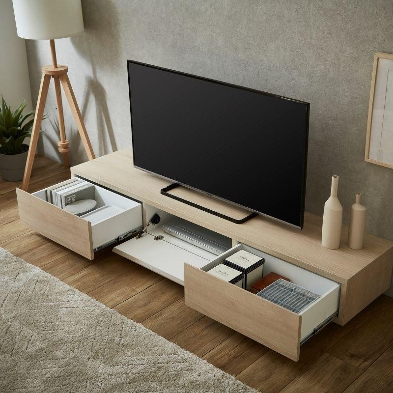 大人気 ベージュ 140cm テレビ台 ローボード ベロア オシャレ