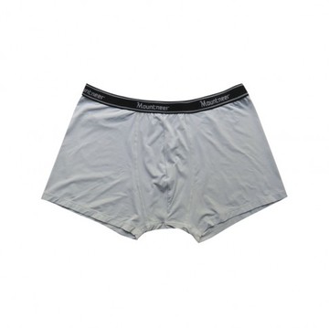 【【蘋果戶外】】山林 11K79-08 淺灰 男 排汗四角內褲 (無開洞)  平口內褲 衛生褲 超彈性 涼爽 吸濕 快乾 透氣除臭 Mountneer