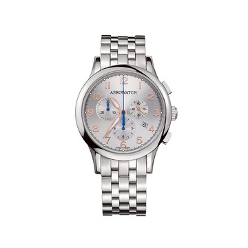 AEROWATCH 瑞士愛羅錶 經典白面飛行石英錶款 - A83966 AA01 M
