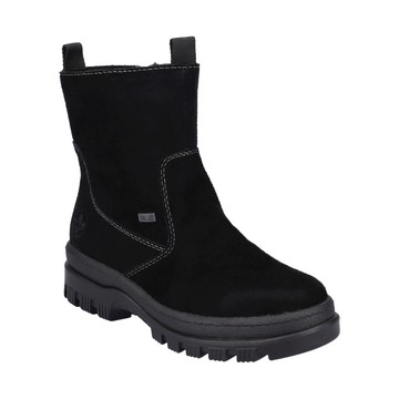 RIEKER BLACK CASUAL CLOSED LADIES MID HEIGHT BOOTS 黑色女款鞋子