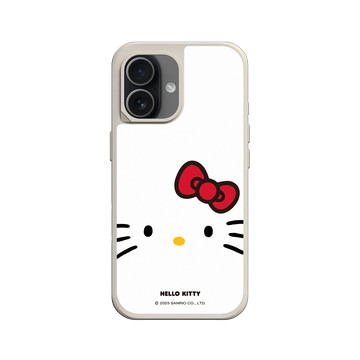 iPhone 17 SolidX 貝殼灰 - 三麗鷗-Hello Kitty - 大臉Hello Kitty