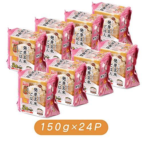 アイリスオーヤマ パック ご飯 低温製法米 発芽玄米ごはん 非常食 レトルト 150g ×24個