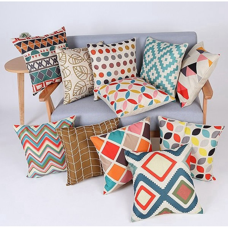 クッションカバー カバー クッション カバーのみ 45 45cm 北欧風 北欧風デザイン カラフル 可愛い かわいい おしゃれ オシャレ 雑貨 インテ 通販 Lineポイント最大0 5 Get Lineショッピング