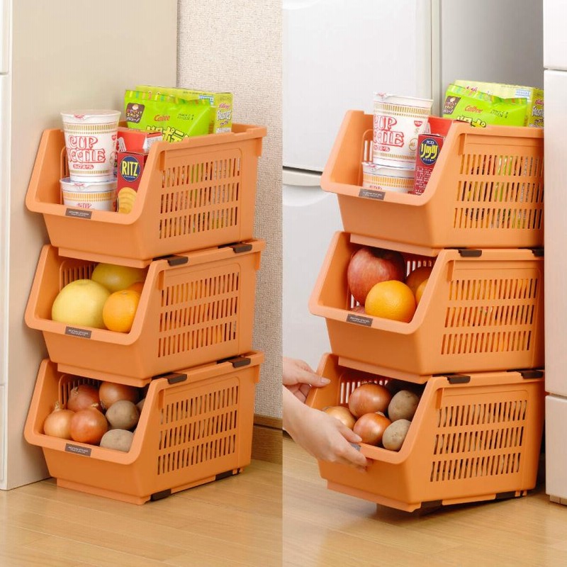 野菜ストッカー スリムストッカー じゃが玉ストッカー 同色3個
