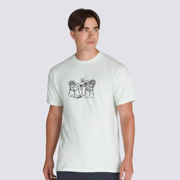 Cafe De La 薄荷色短袖T恤