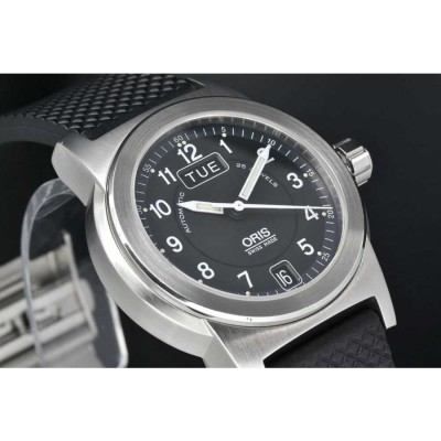 オリス ORIS 635 7501 41 65R BC3デイデイト ビッグクラウン ボーイズ SS/ラバー オートマ 635 裏スケ 黒文字盤 |  LINEショッピング