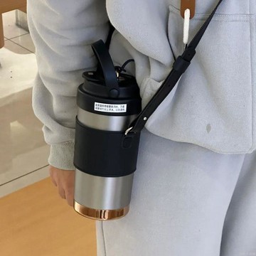 316不銹鋼陶瓷內膽保溫杯學生便攜隨行外帶咖啡女大容量保冷杯子