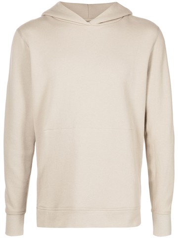 John Elliott - long-sleeve fitted hoodie - men - Cotton - XS - Grey