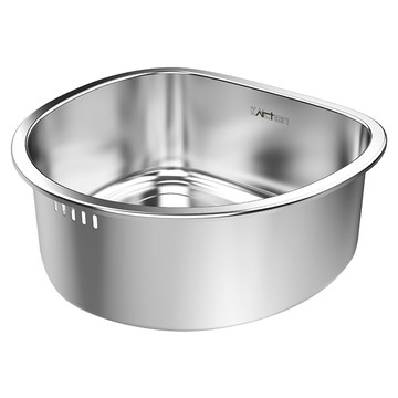 Kitchen Art 全不鏽鋼半圓形洗碗盆 8L  1個  銀色