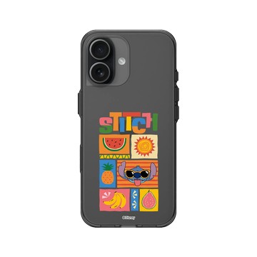 iPhone 17 Clear (相機按鈕) 酷墨灰 - 迪士尼-史迪奇 Disney Stitch - 史迪奇 - 史迪奇與水果