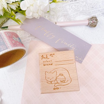 貓咪 試墨章 色卡 墨水 鋼筆 文具 印章 香港設計 手帳 原創