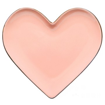 danica STUDIO Jubilee 心型飾品收納盤  粉金色  1個