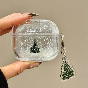 新竹出貨 透明耳機殼 保護套 防摔硬殼 藍牙耳機套 韓系簡約 掛飾 適用平果耳機 AirPods Pro 3 4 2 1