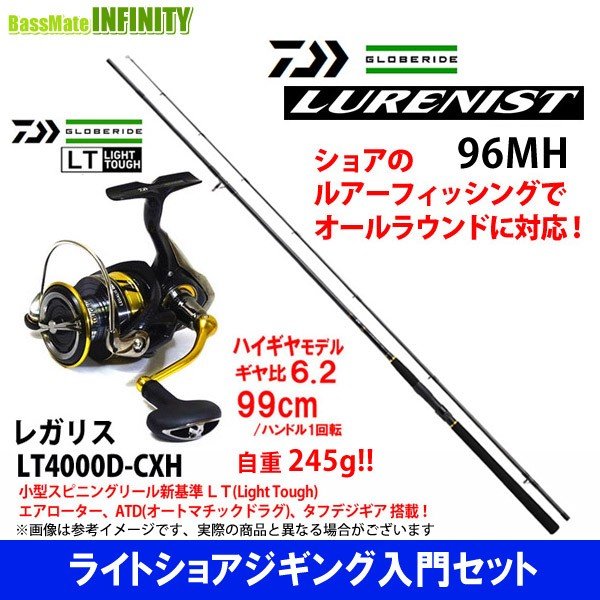 ライトショアジギング入門セット ダイワ ルアーニスト 96mh ダイワ 18 レガリス Lt4000d Cxh 通販 Lineポイント最大0 5 Get Lineショッピング