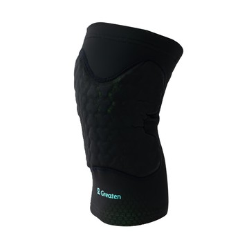 Greaten 極騰 雙色防撞壓縮護膝 高彈性吸震墊片 多角度防護 網狀透氣布料 舒適 防滑  XL  1個