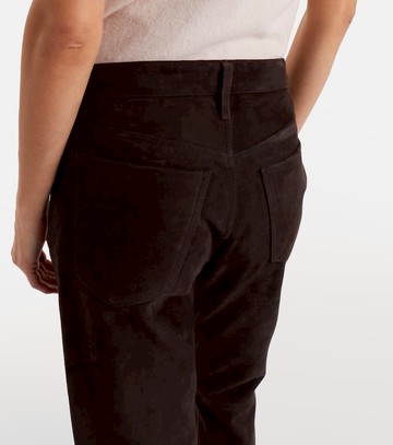 Citizens of Humanity Winslow low-rise suede straight-leg pants