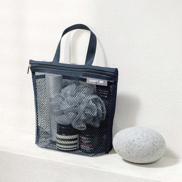 洗漱包 韓國網眼瀝水便攜沐浴洗漱包【W1201】MAY14｜4色 19LADY〔現貨〕