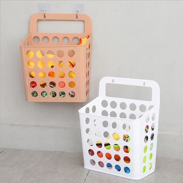 PS Mall【J406】壁掛式收納籃 髒衣籃 洗衣籃 收納架 瀝水籃