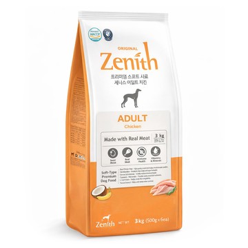 Zenith 鮮力士 有穀軟飼料 全齡犬  雞  3kg  1個