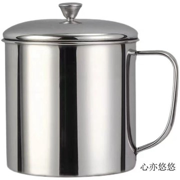☀臺灣出貨☀大號超大不鏽鋼茶杯食品級大茶缸喝水水杯大容量帶蓋杯子口杯