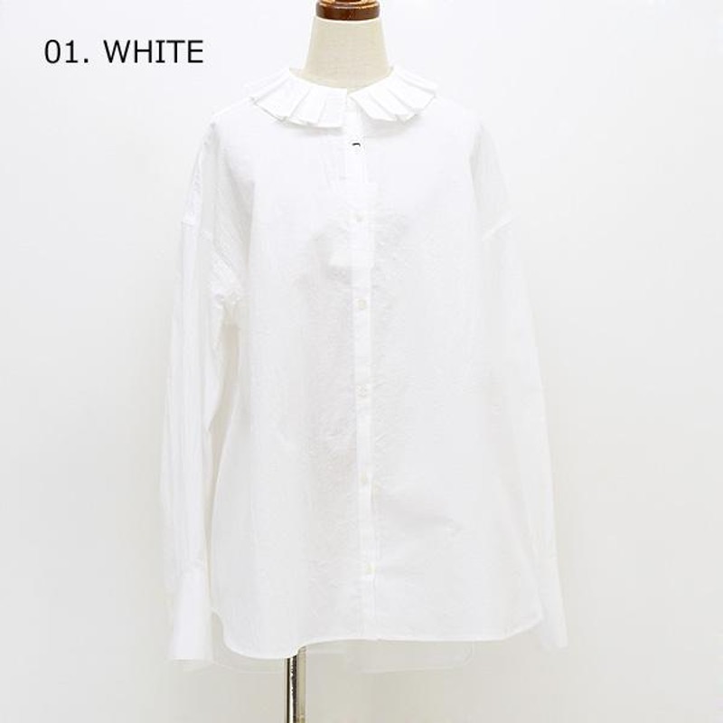 新品／Shinzoneシンゾーン コットンフリルブラウス RUFFLED BL シャツ