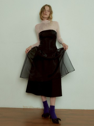Tube Top Organza Dress