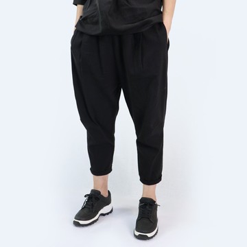 老爺褲  天然棉麻 | 黑色