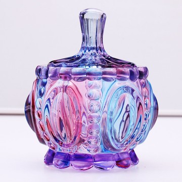 消磁碗 消磁盒 水晶碗 紅錦添天然白水晶碎石擺件消磁凈化器具玻璃碗手鍊飾品容器收納盒『ZW9925』