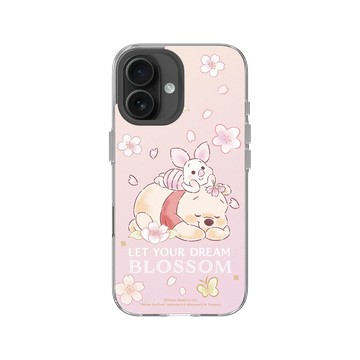 iPhone 16 Clear Case（相機按鈕） 透明 - 迪士尼-小熊維尼 Disney Winnie The Pooh - 睡夢與花