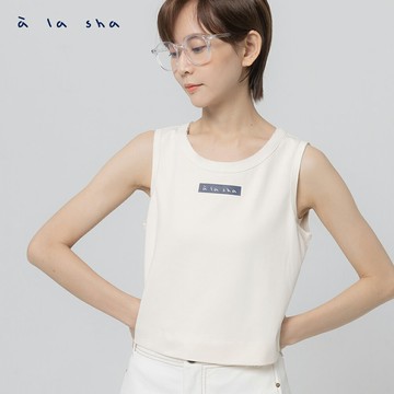 a la sha 捲邊舒適無袖背心