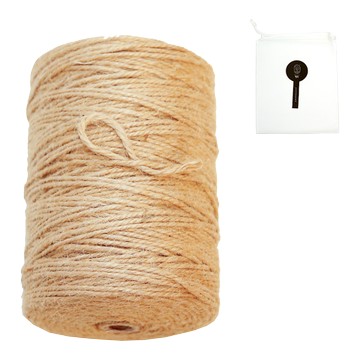 Gambuji 3mm麻繩 300公尺 附收納袋  棕色  300m  1捲