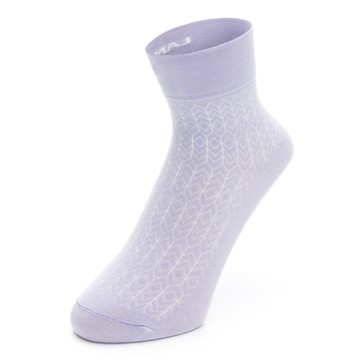 健康淑女無痕襪-暗菱格-薊花紫(女298700557)