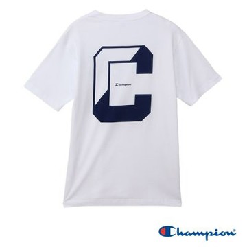 Champion 官方直營 男款 BASIC 大C印花短袖TEE-白色(C3-B339-010)