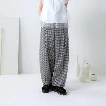 •波普原點•立體打摺繭型寬褲