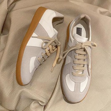 小白鞋女德訓鞋夏秋款2025新款韓版百搭原宿厚底休閑板鞋平底單鞋