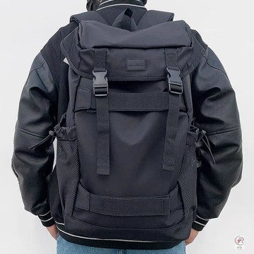 👜 卿選好物 👜潮牌嘻哈滑板包雙肩包男大容量揹包女學生書包運動登山防水旅行包